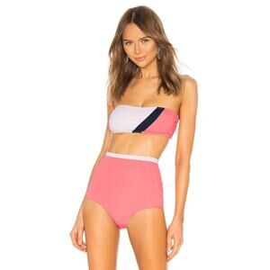 FLAGPOLE Maya Bikini Top Petal Flamingo Navy XL